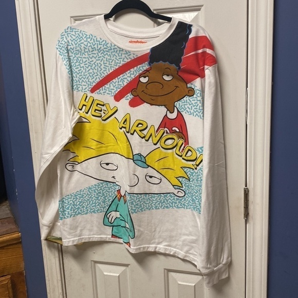 Nickelodeon Hey Arnold Denim Unisex  t-shirt Size L - Picture 2 of 8